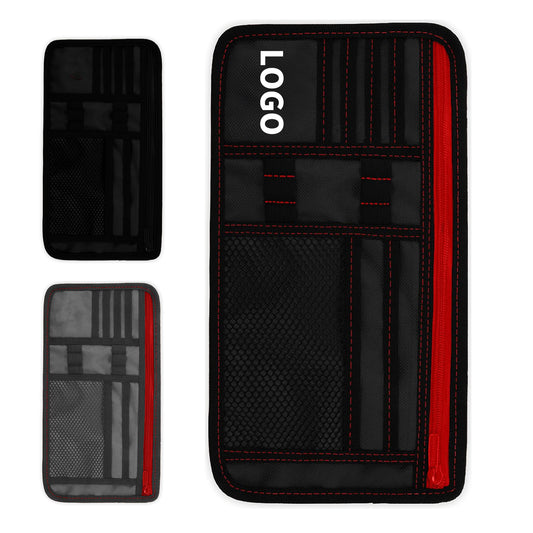 12.6 Inches Long x 6.49 Inches Wide 8 Compartment Car Sun Visor Organizer