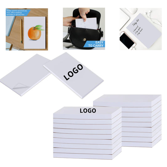 100 Sheets 3"x 5" Note Pads Memo Pads - White