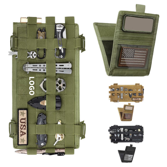 13.5" Width 7" Height Tactical Car Sun Visor Cover Molle Webbing Visor Panel Organizer