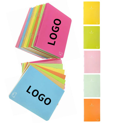 3.5" x 5" 24 Sheets Double-Sided Ruled Pages Candy Colors Portable Pocket Steno Memo Notebook - Black