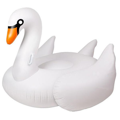 Inflatable Swan Pool Float - White