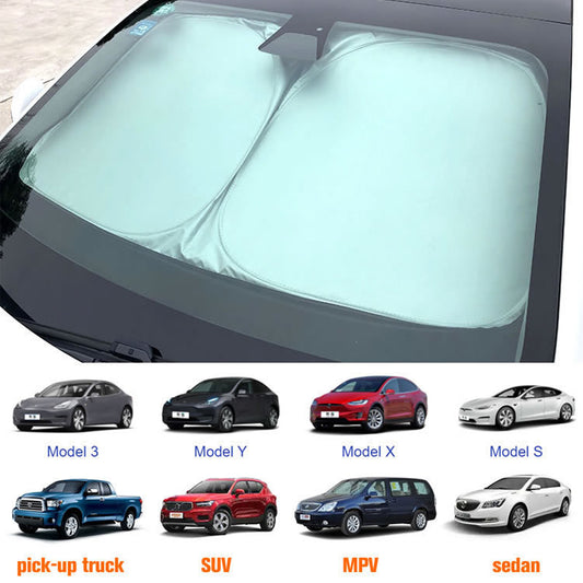 Foldable Car Sunshade - Silvery