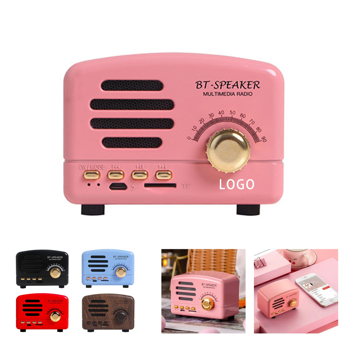 Retro Radio Bluetooth Speaker Player