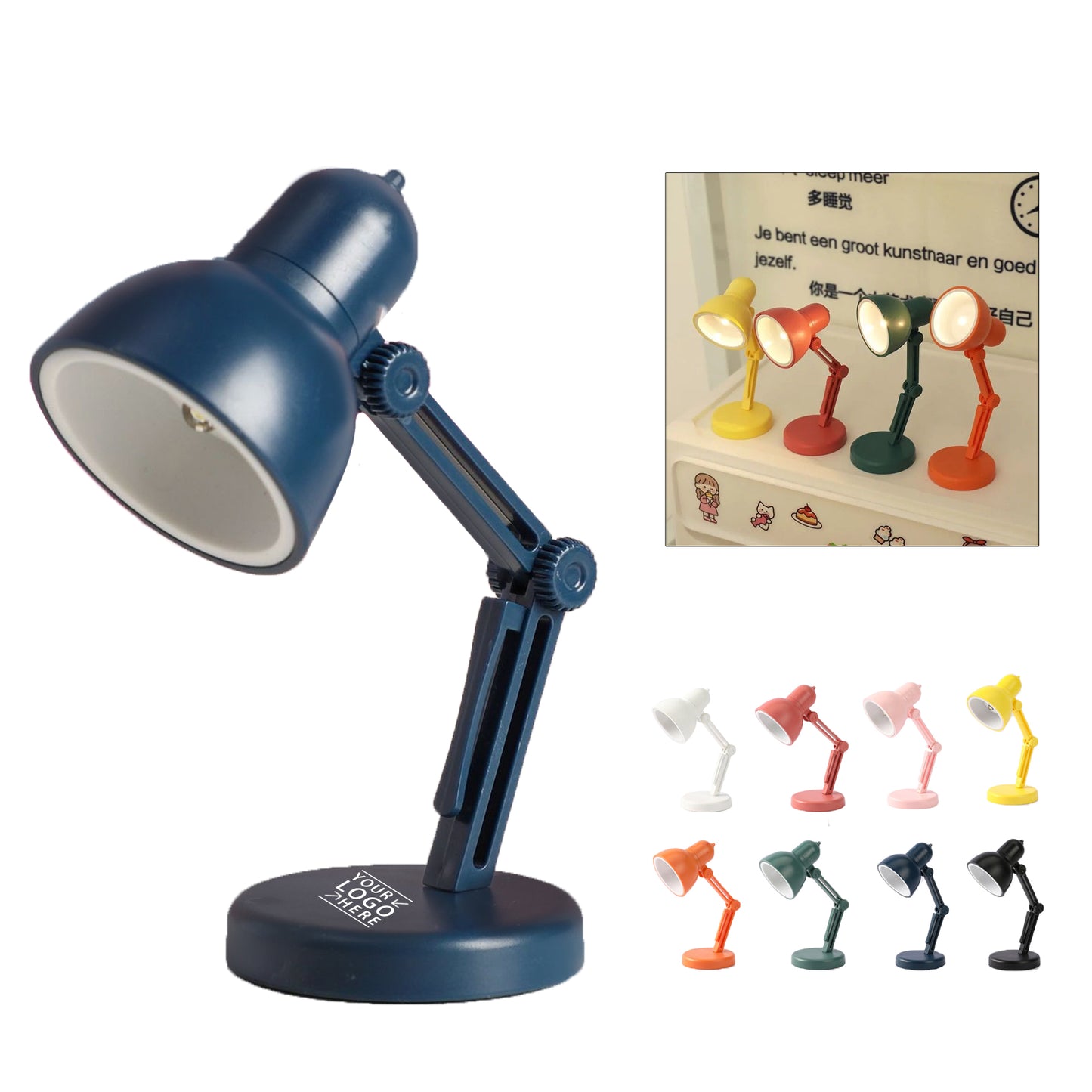 Small folding desk lamp - Black