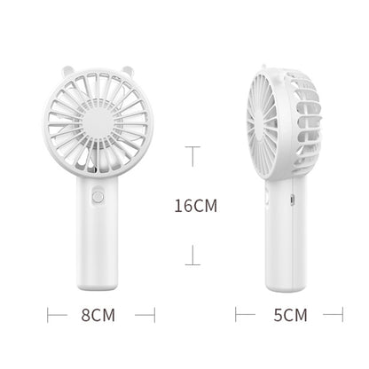 Cute Portable Handheld Fan USB Interface - White