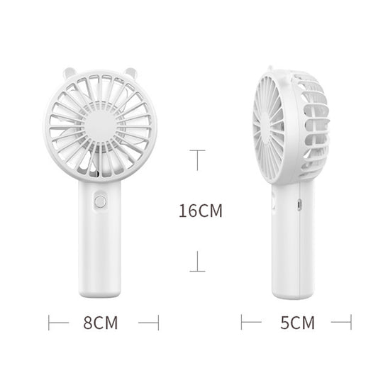 Cute Portable Handheld Fan USB Interface - White