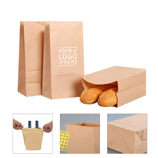 Kraft Food Packaging Paper Bag - Yellow
