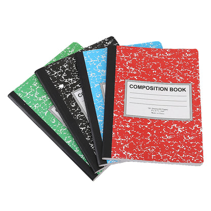 Thickening Marbled Composition Book - Black