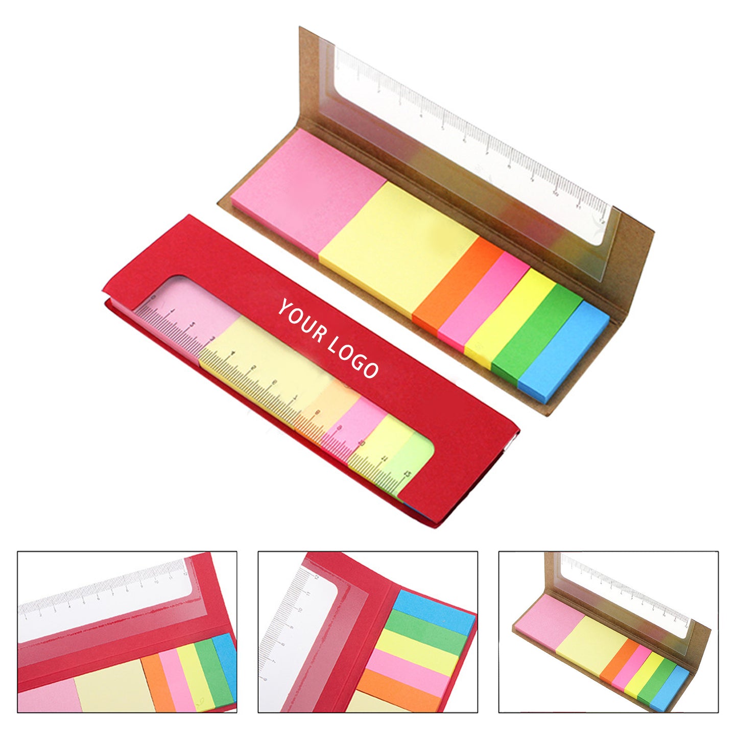 Sticky note with ruler