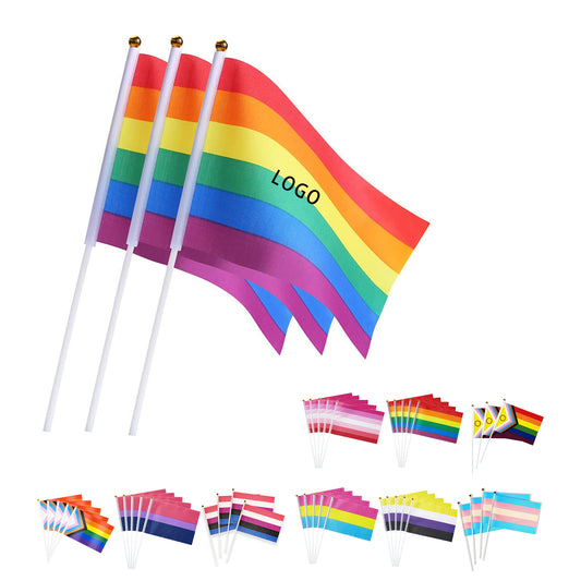 Handheld LGBT Flag - Colorful
