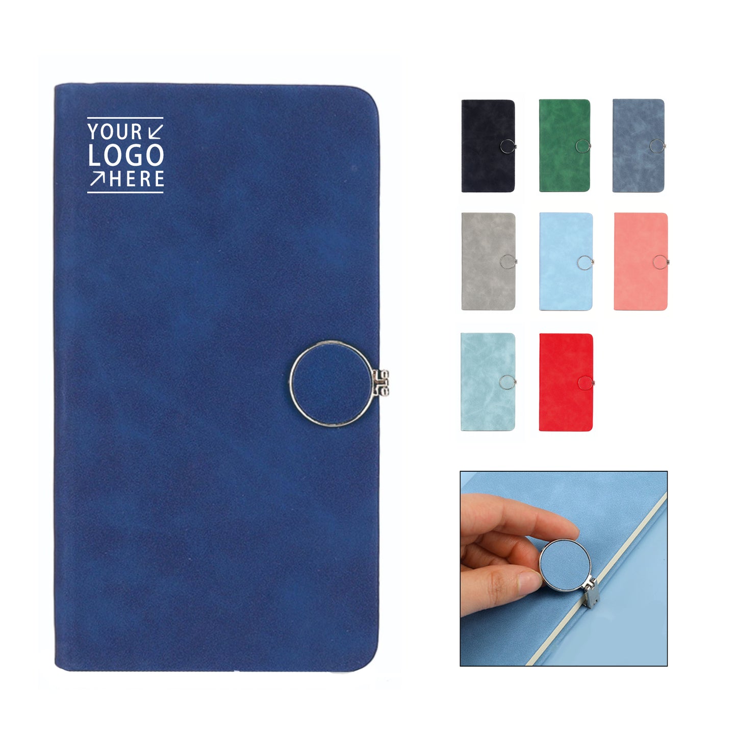 A6 Leather Magnetic Closure Notebook