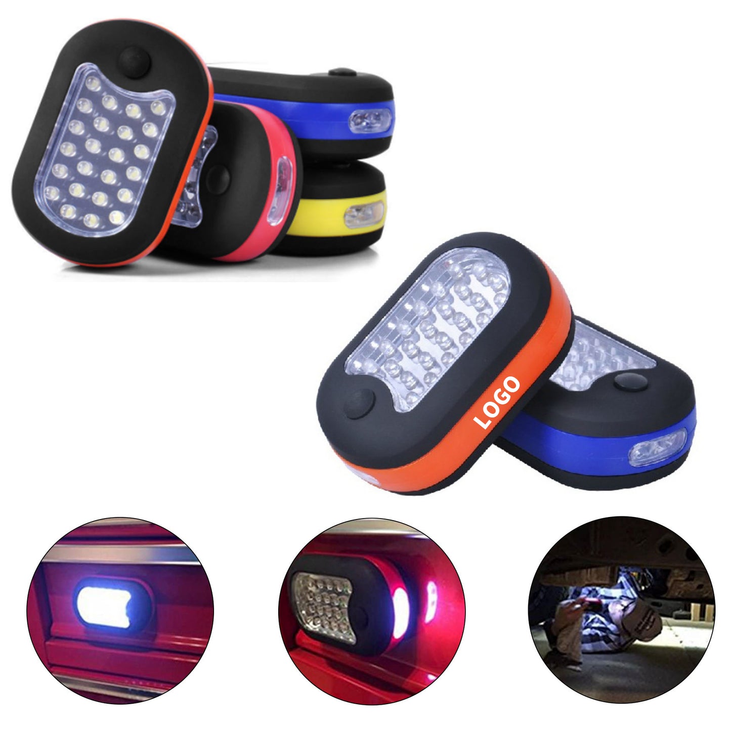 Versatile Magnetic Work Light - Red