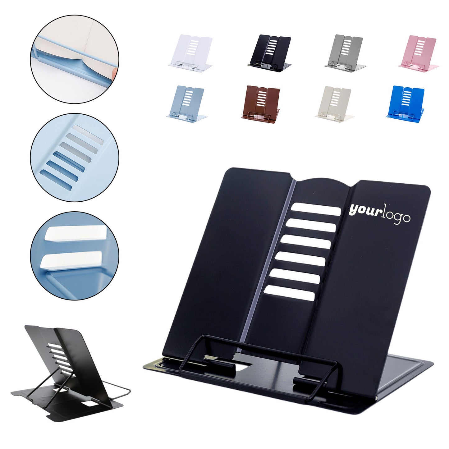Foldable Stainless Steel Book Stand