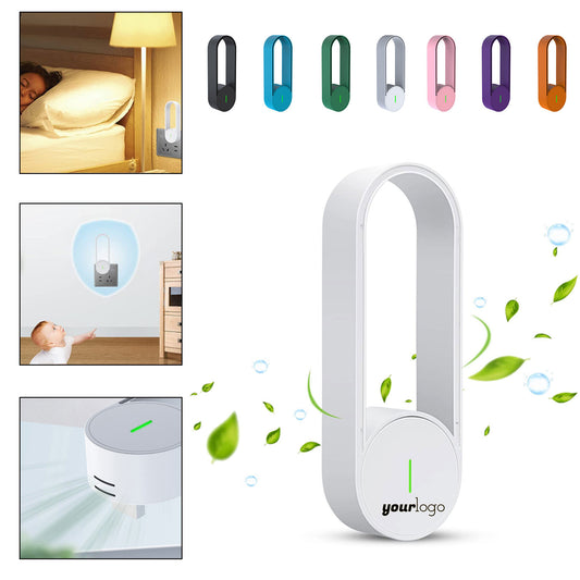 Compact USB Air Purifier with Negative Ion Technology - White
