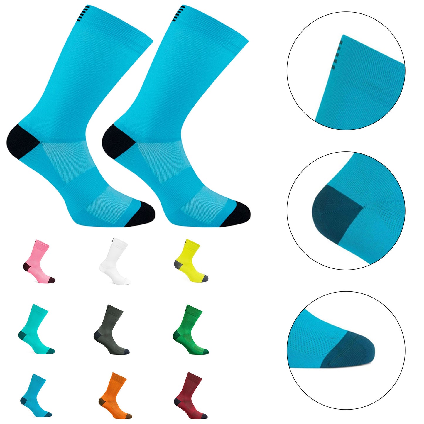 Durable Unisex Athletic Compression Socks