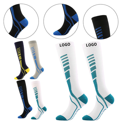 Comfort-Fit Performance Compression Socks - White