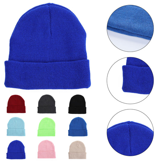 Lightweight Acrylic Beanie for Outdoor Sports - Black