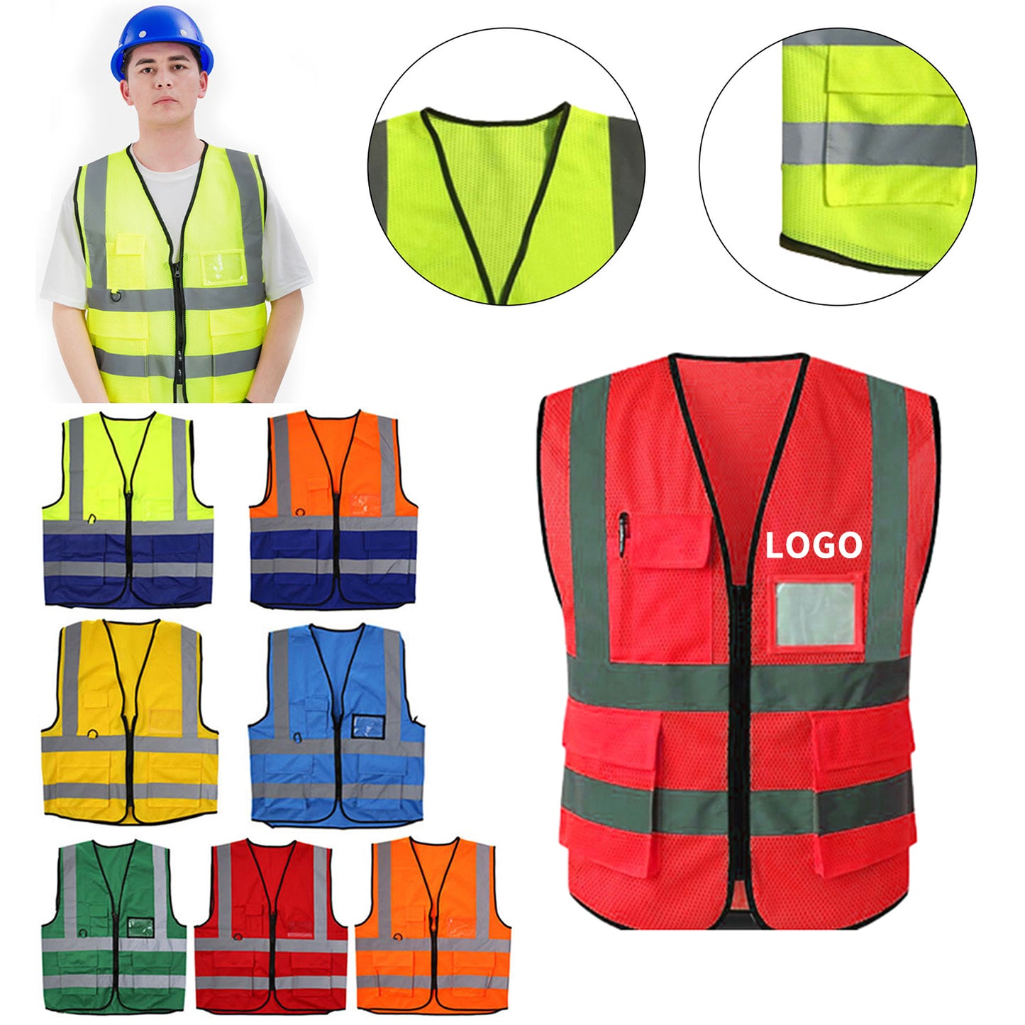 360° High-Vis Reflective Mesh Safety Vest