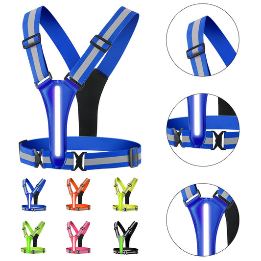 LED Enhanced 360° Reflective Running Vest
