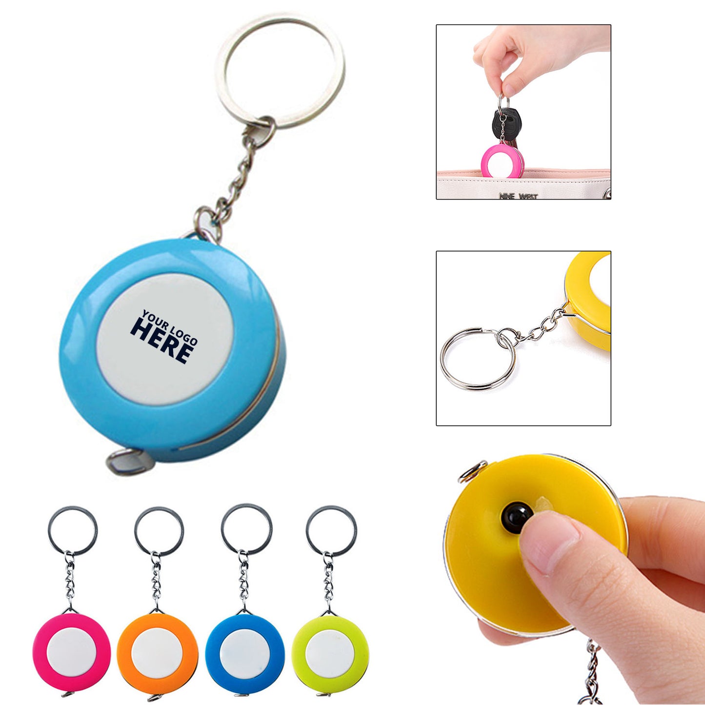 Keychain Tape Measure - Portable &amp; Automatic Retraction