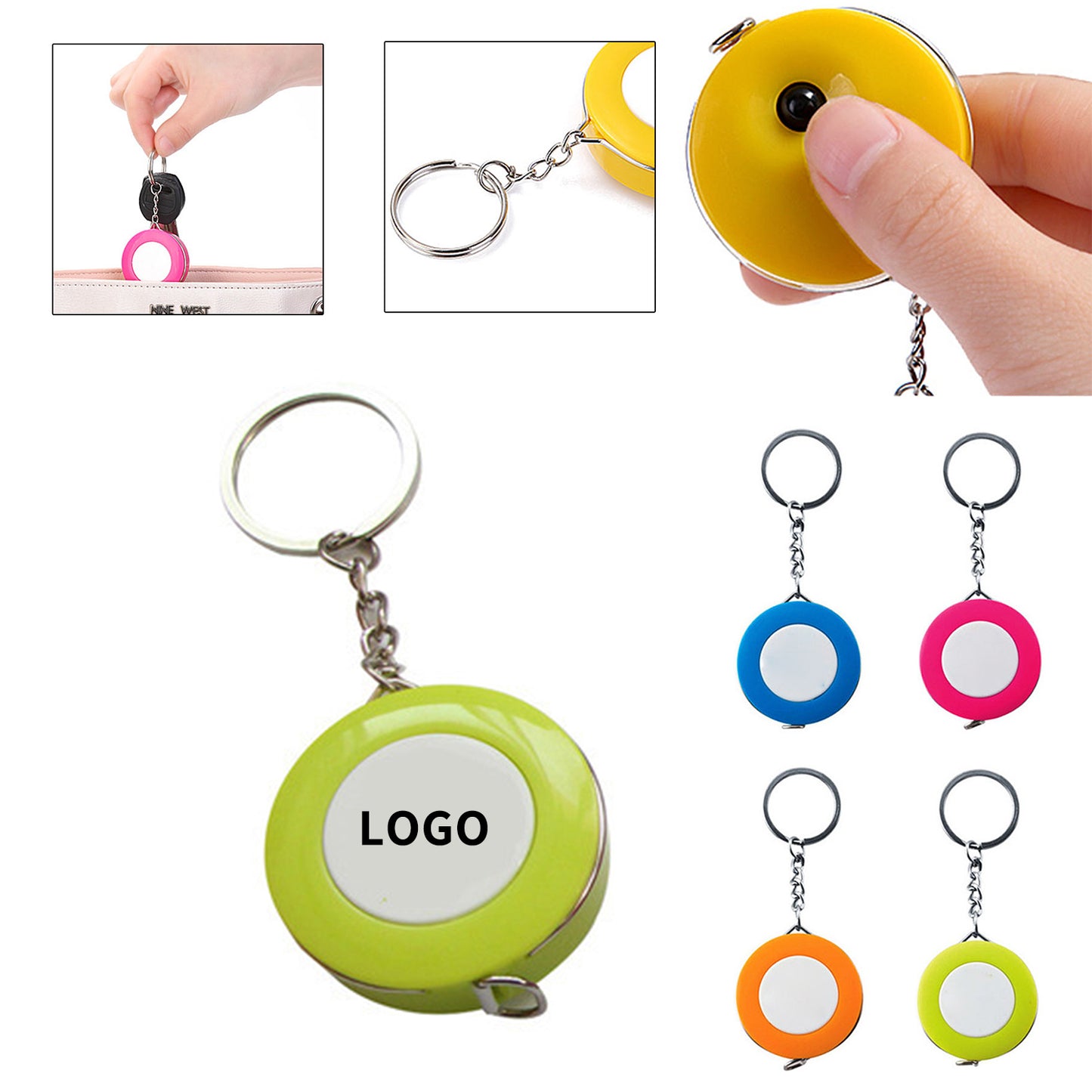 Keychain Tape Measure - Portable &amp; Automatic Retraction