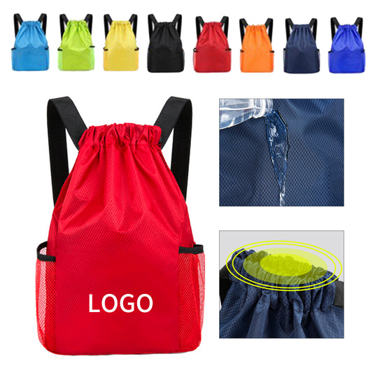 Multipurpose Sport Drawstring Backpack - Black