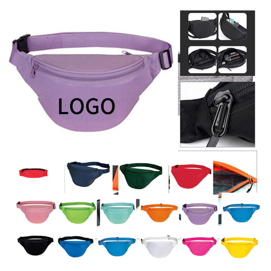 Vibrant Two-Zippered Travel Pouch