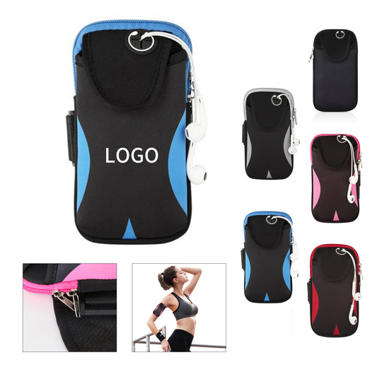 Water-Resistant Neoprene Sports Armband - Red