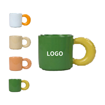 10 Oz. Ceramic Mug with Comfort-Grip Chubby Handle 300ml