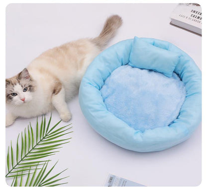 Furbelite™ Plush CozyPet Nest – Ultra-Soft Round Bed for Cats &amp; Dogs