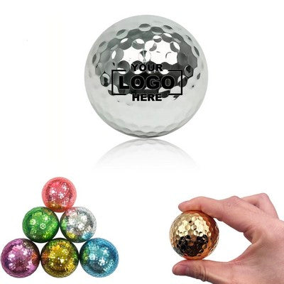 Metal Plating Double Layer Golf Ball