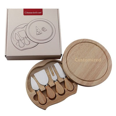 Harper Mini Bamboo Cheese Board Knife Set - Woodiness
