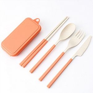 Wheat Straw Tableware Set - Eco-Friendly & Durable