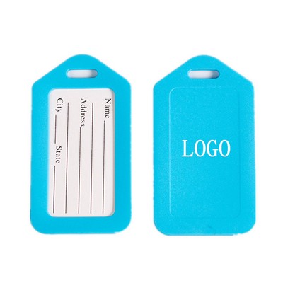 Soft PVC Custom Luggage Tag Holders