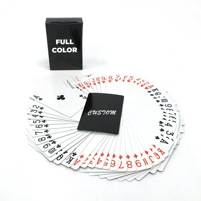Custom Playing Crads with Case - White