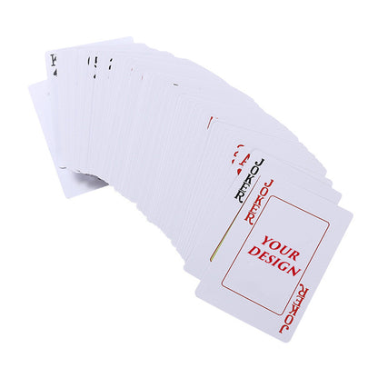 Custom Playing Crads with Case - White