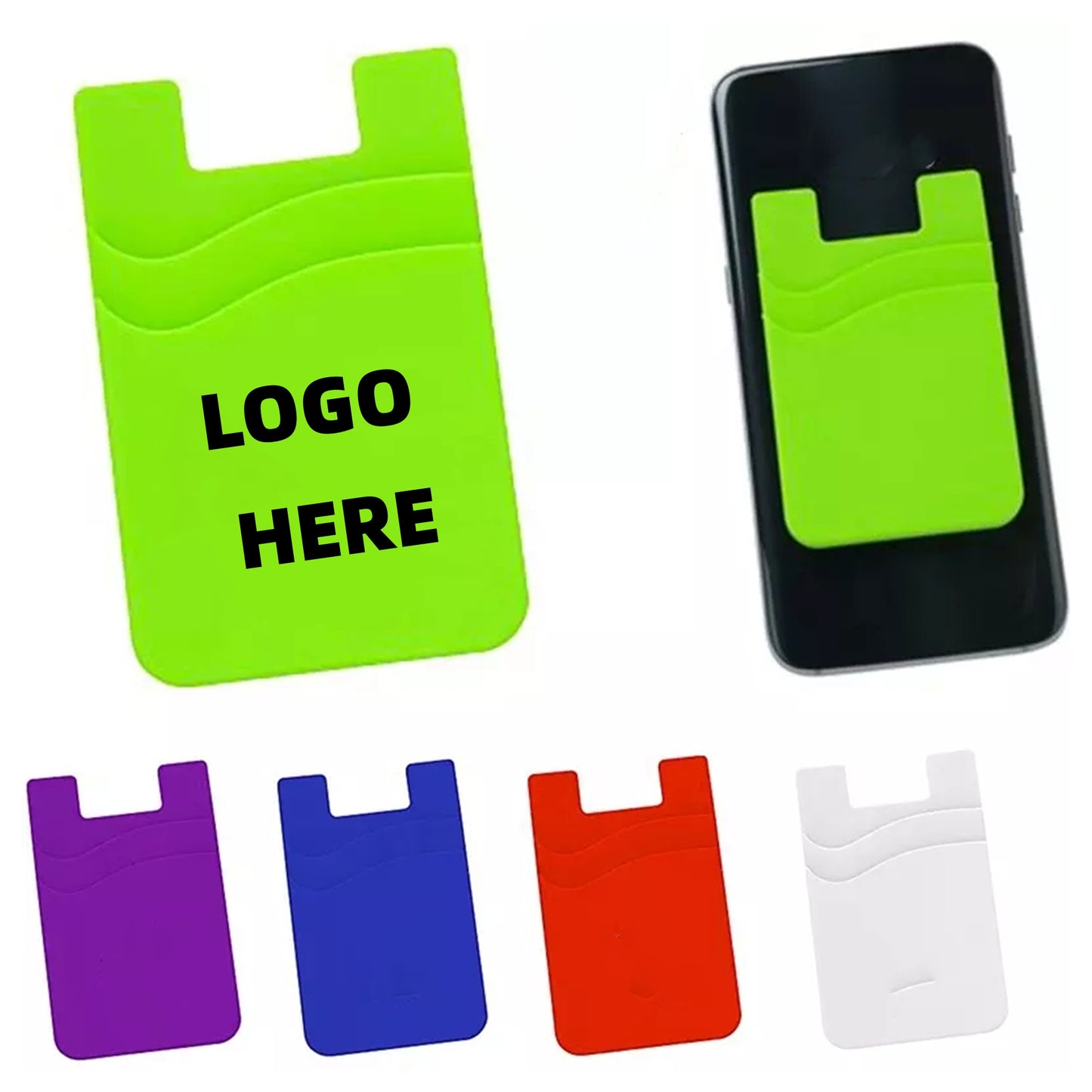 Dual Pocket Silicone Phone Wallet
