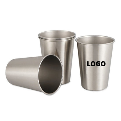 16oz Stainless Steel Cups MOQ 50PCS - Silver