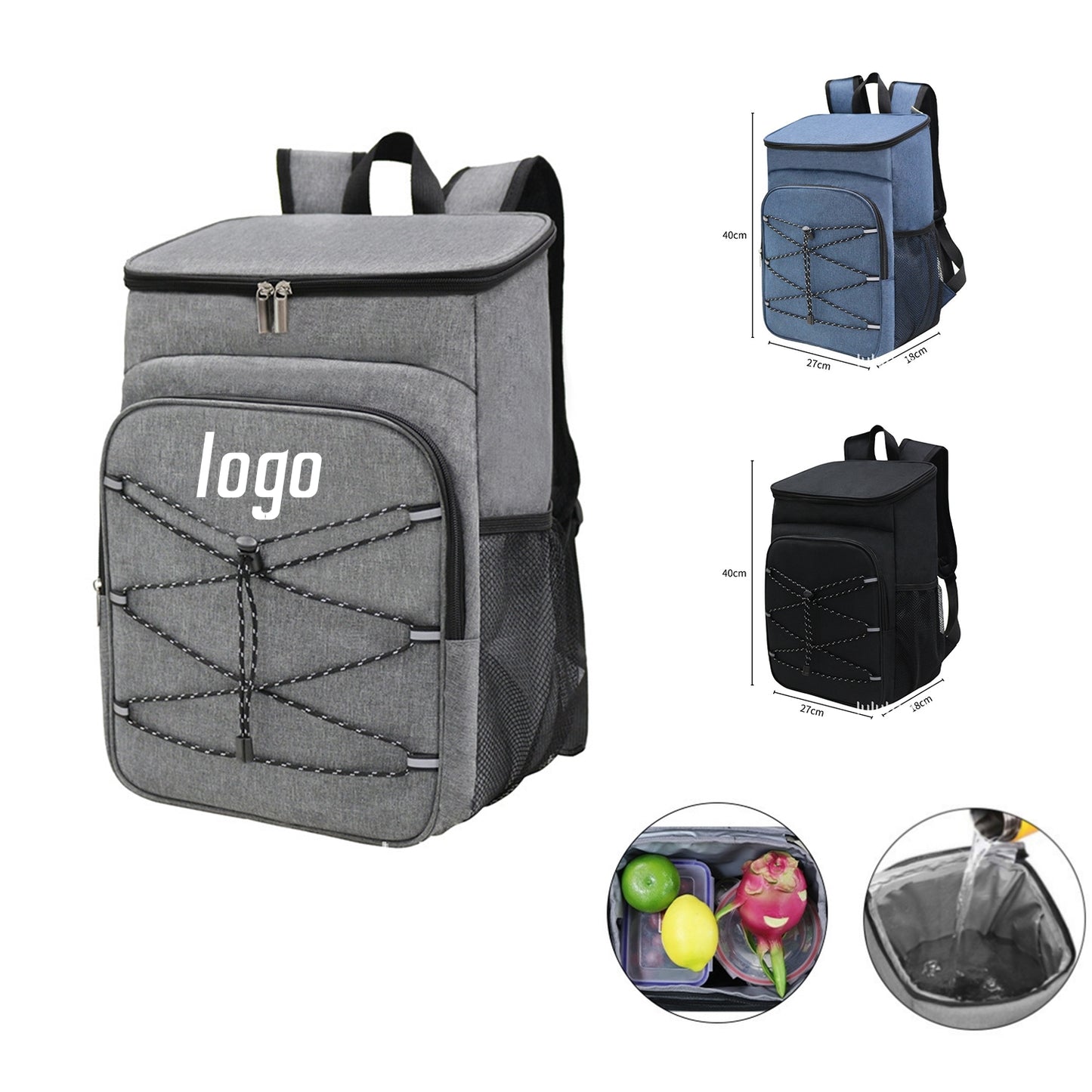 Cooler Backpack Large Capacity MOQ 40PCS