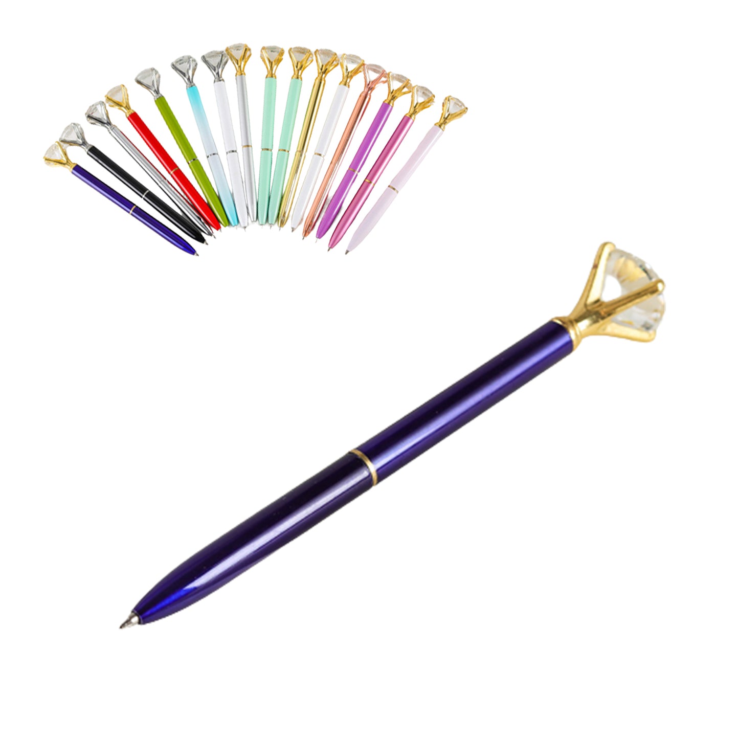 Diamond Twist Pen - Navy Blue