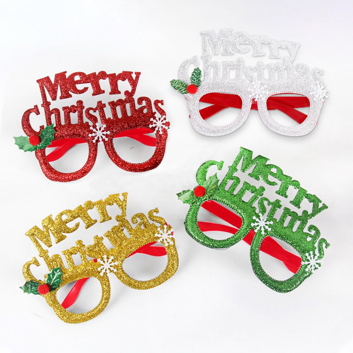 Fanny Glitter Frame Christmas Glasses