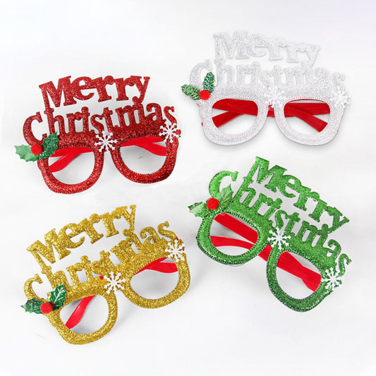 Fanny Glitter Frame Christmas Glasses