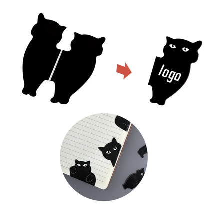Magnetic Bookmarks Assorted Cute Book Markers - Black