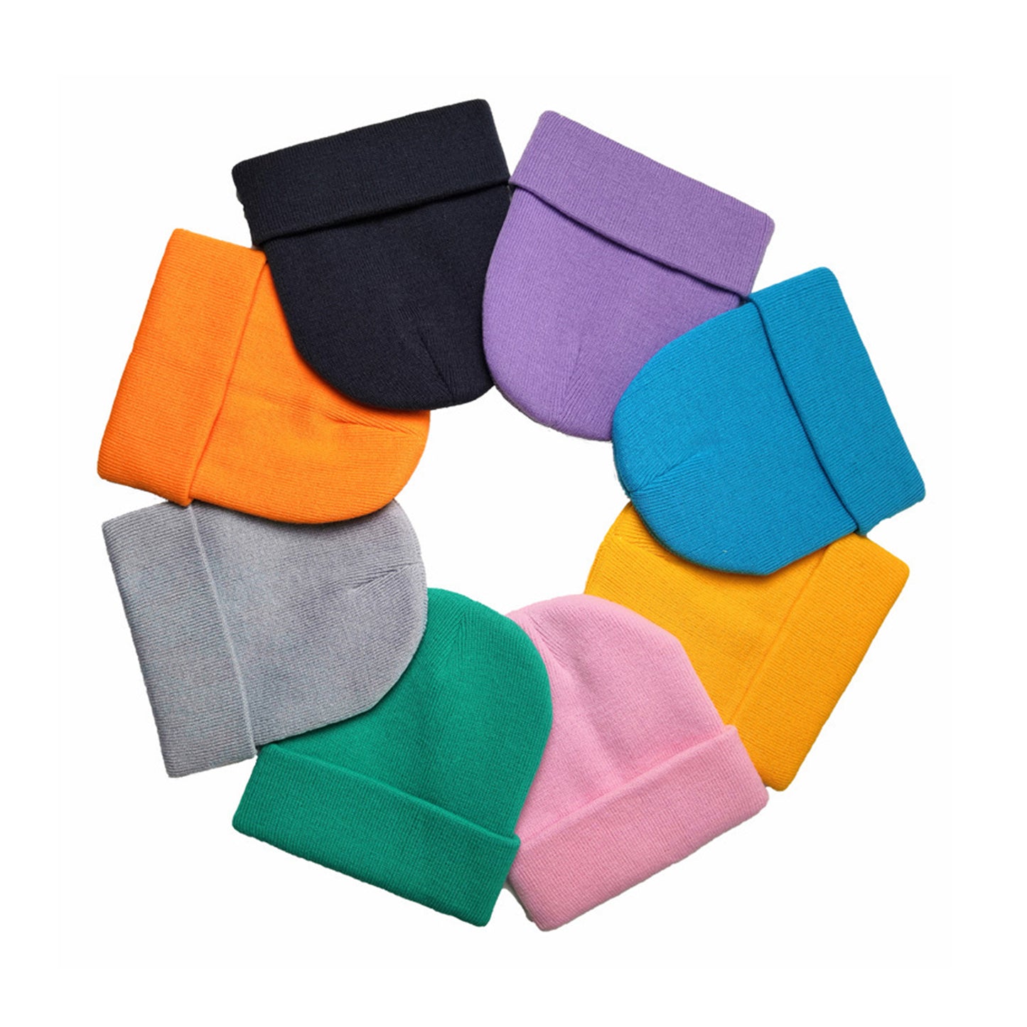 Stretchable Knit Beanie Caps - Green