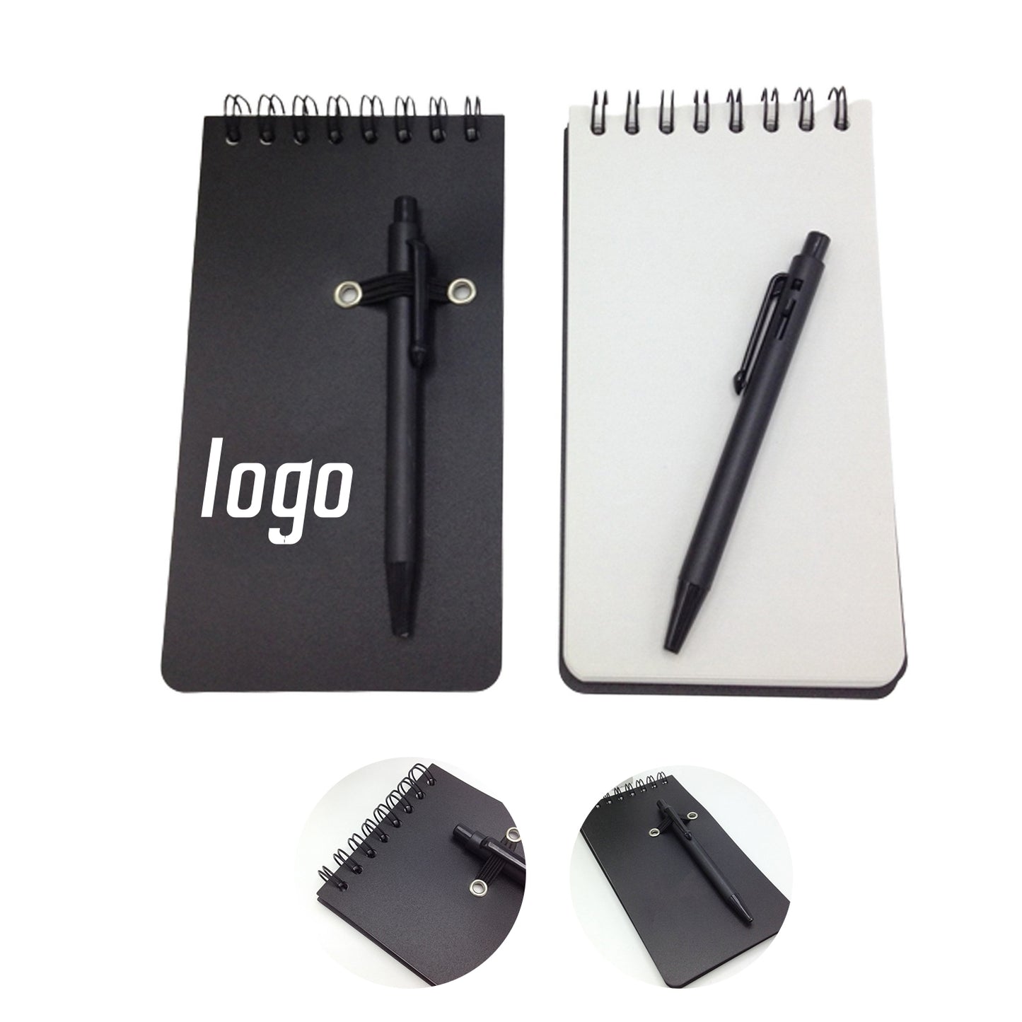 Budget Jotters with Pen - Black