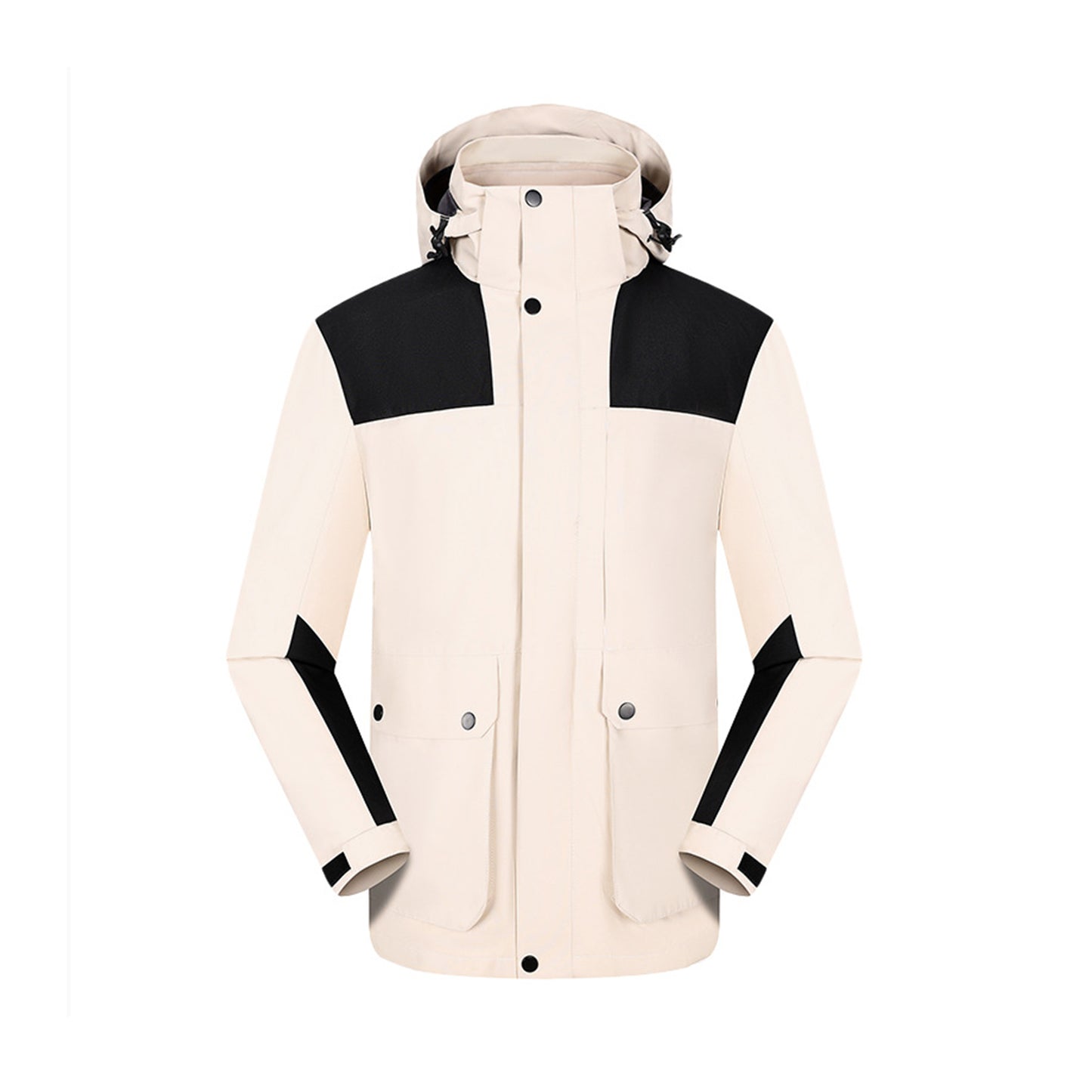 Winter Hardshell Jacket Waterproof Coat MOQ 3PCS - Black