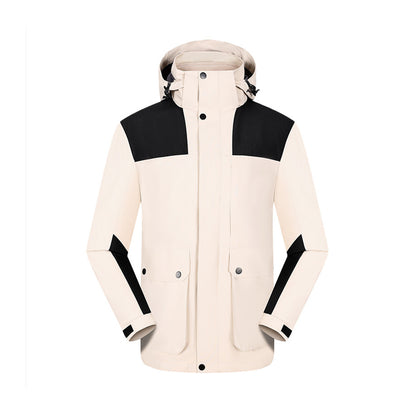 Winter Hardshell Jacket Waterproof Coat MOQ 3PCS - Black