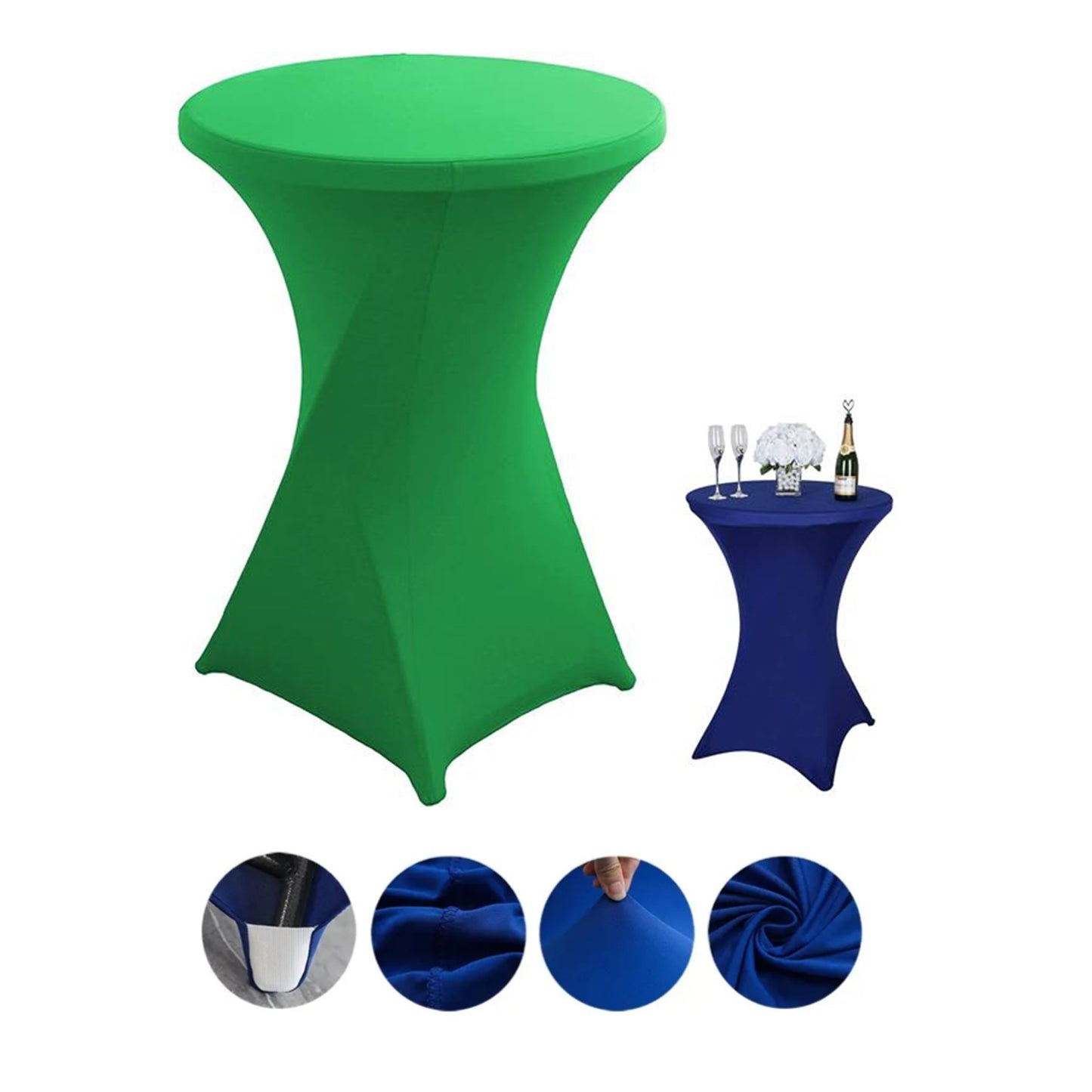 32" Round Stretch Table Cover - Custom