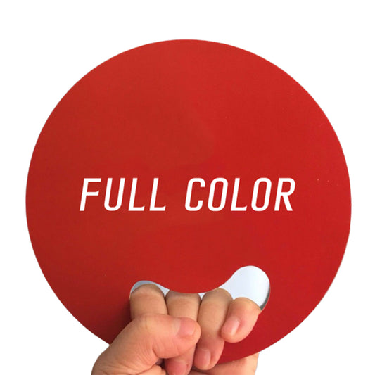 Giveaway Circle Hand Fans - Blue