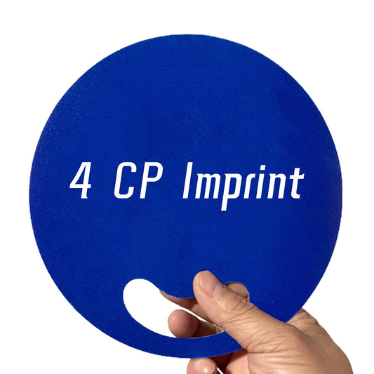 Giveaway Circle Hand Fans - Blue